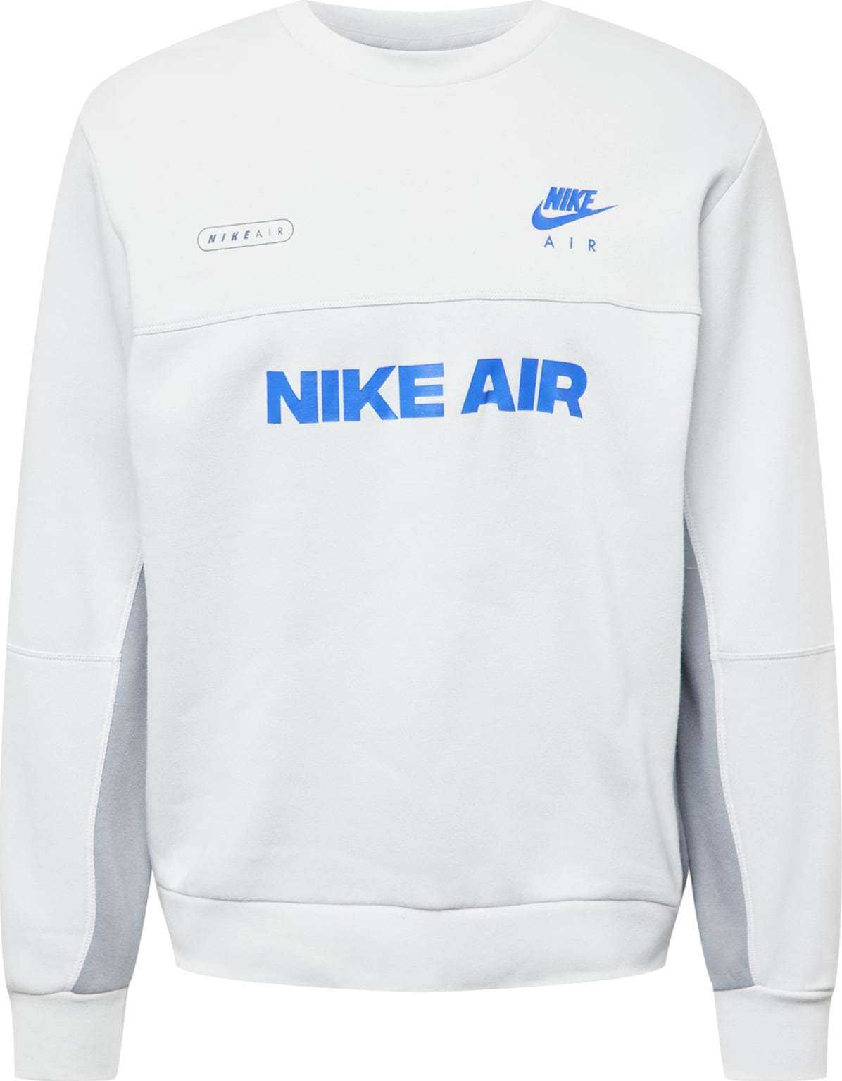 Nike Sportswear Mikina kouřově modrá / azurová / stříbrně šedá / světle šedá