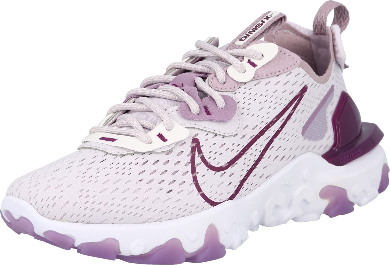 Nike Sportswear Tenisky 'React Vision' pastelová fialová / bobule / fialová / bílá