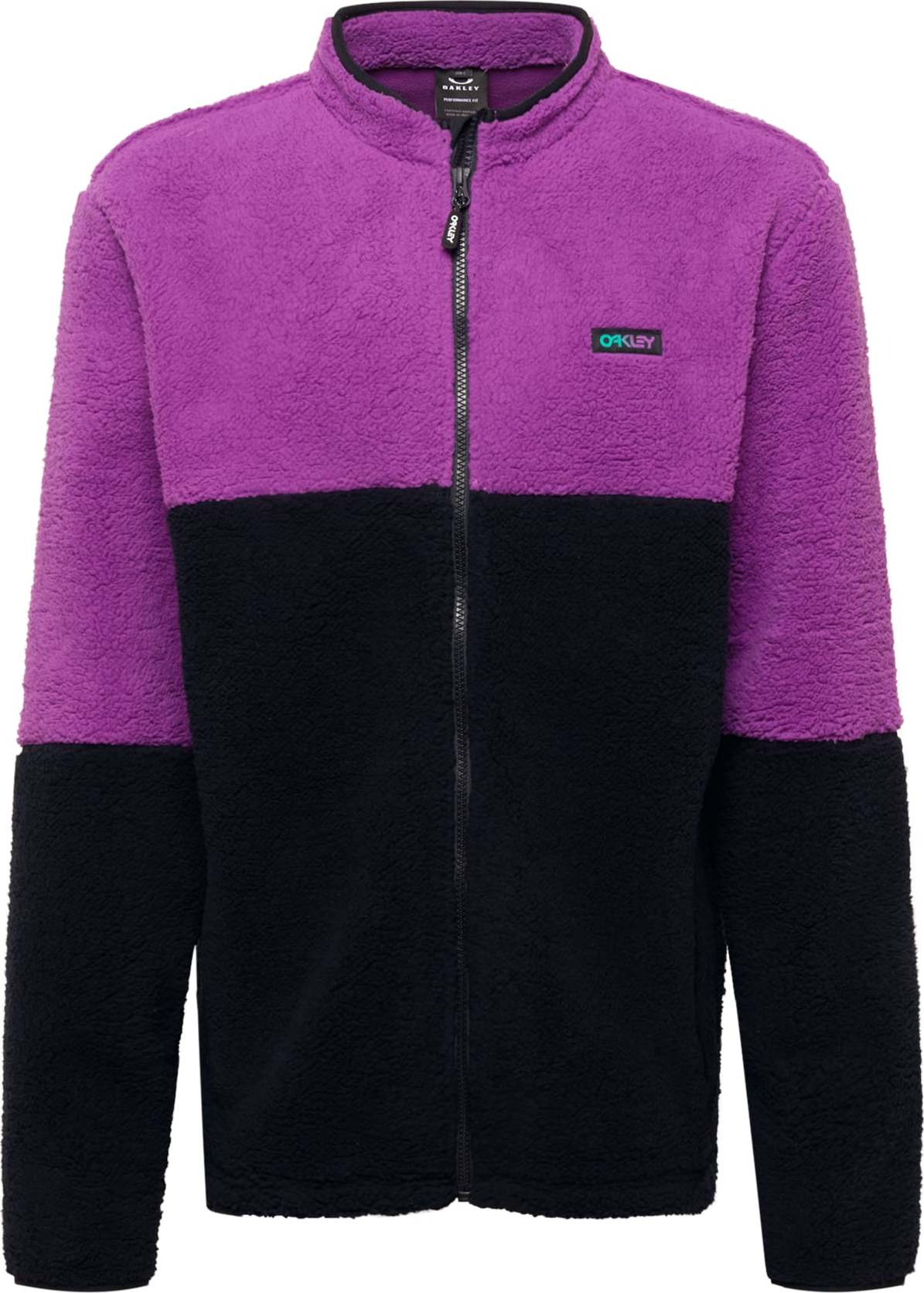 OAKLEY Funkční fleecová mikina fialová / černá