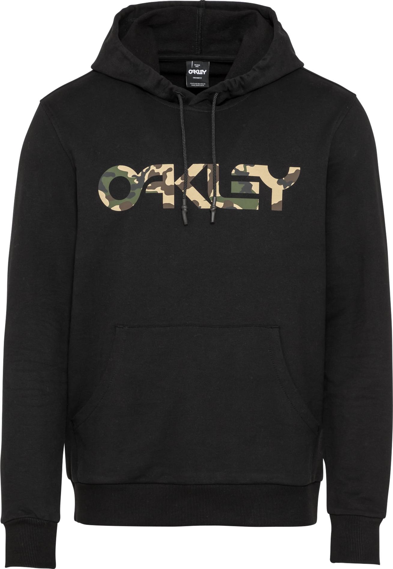 OAKLEY Sportovní mikina černá / béžová / hnědá / zelená
