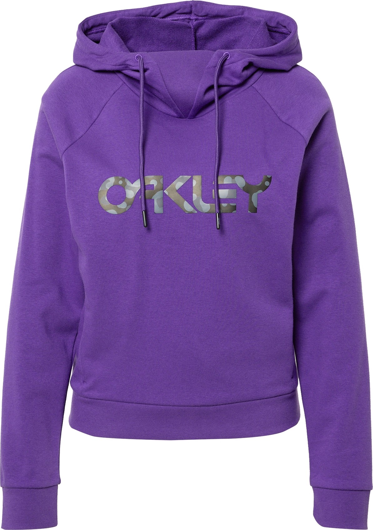 OAKLEY Sportovní mikina svítivě fialová / černá / šedá / světle šedá