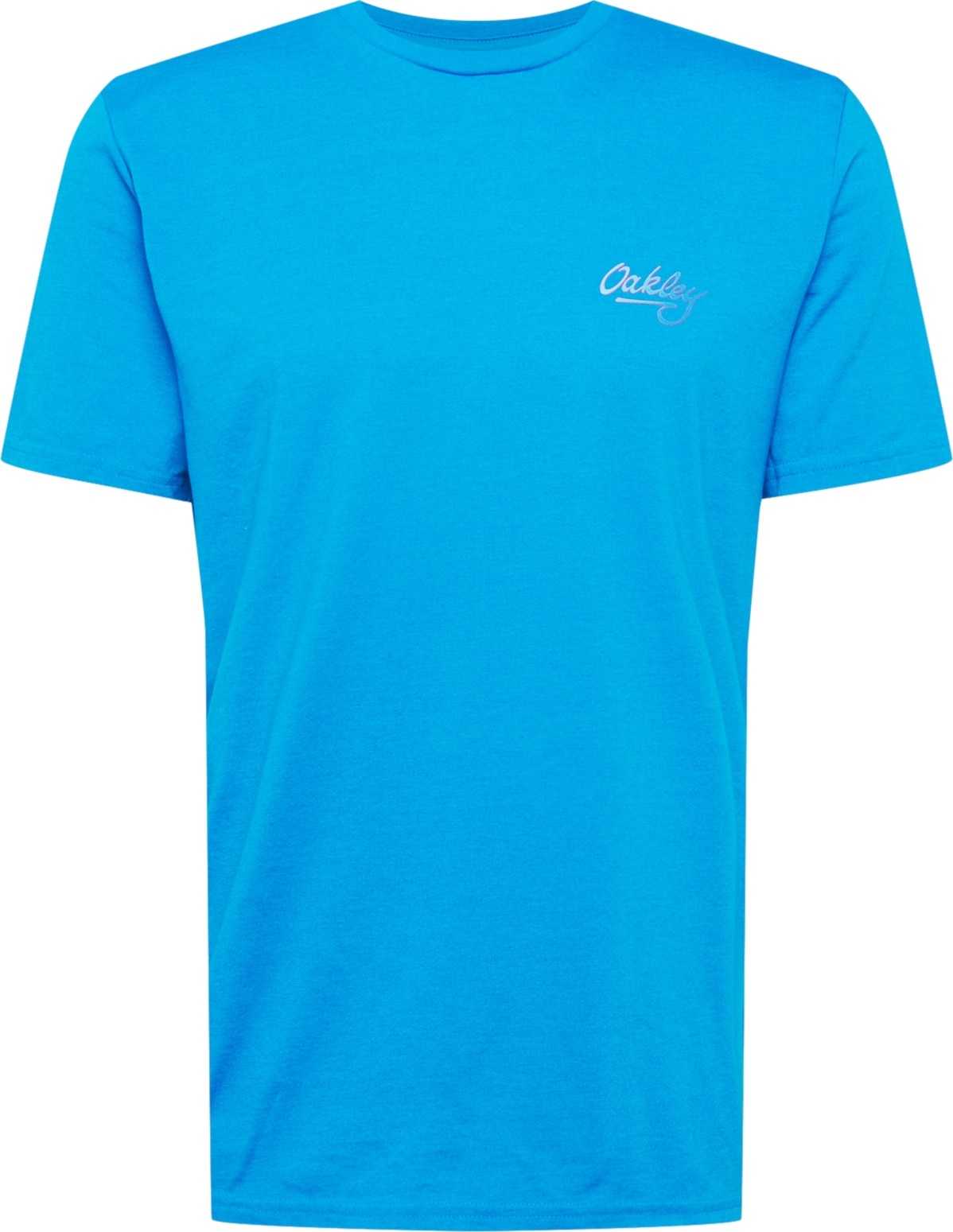 OAKLEY Funkční tričko aqua modrá / bílá / fialová
