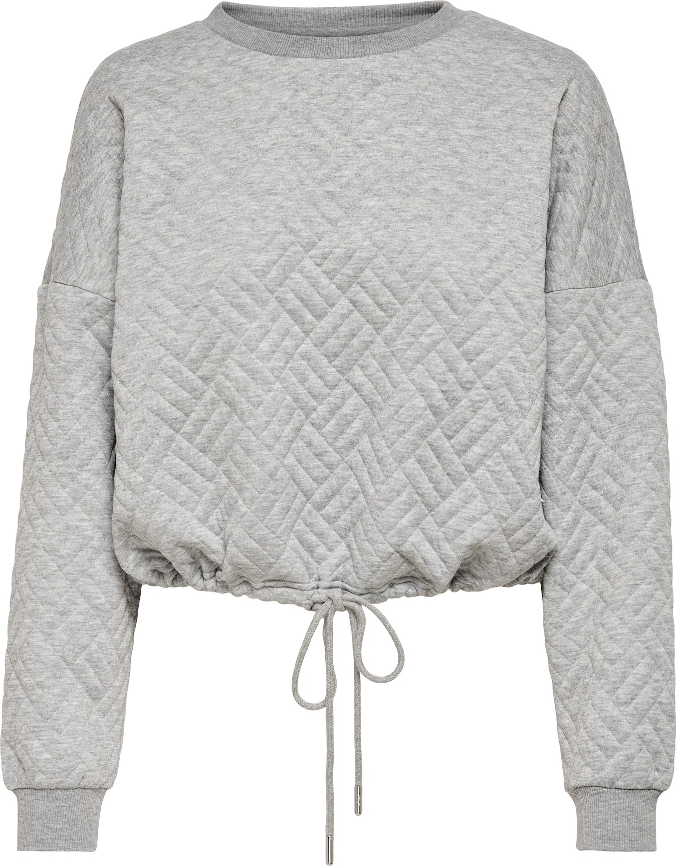 ONLY Mikina 'Square' světle šedá