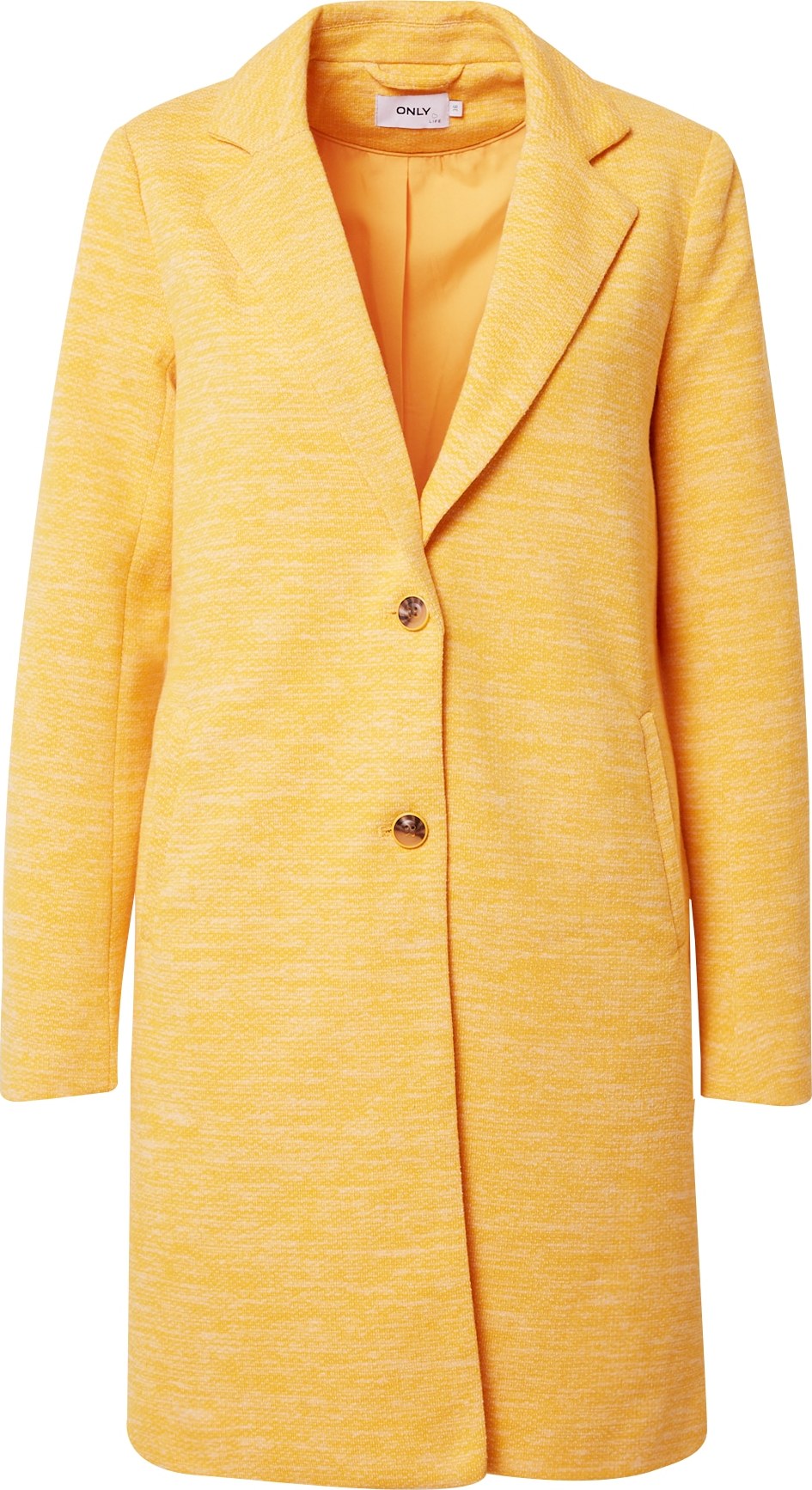 ONLY Přechodný kabát 'Carrie Mel' žlutý melír