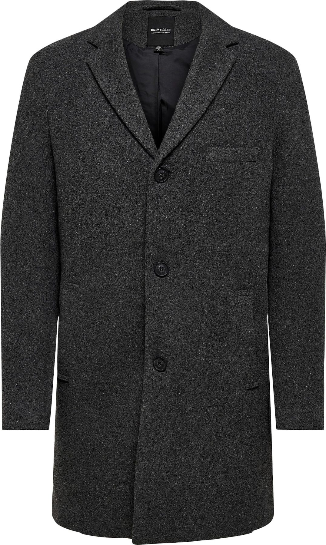Only & Sons Přechodný kabát tmavě šedá