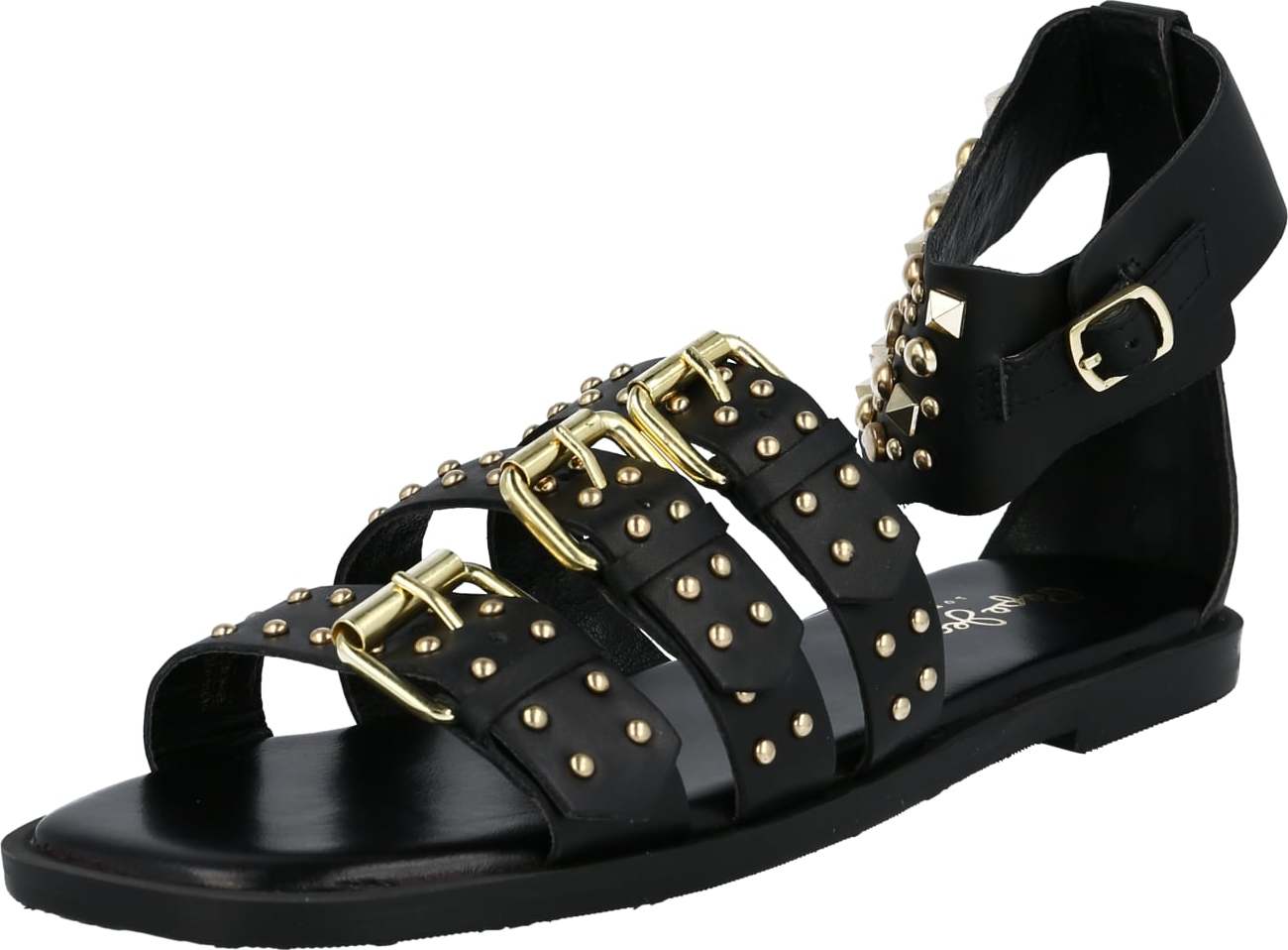 Pepe Jeans Páskové sandály 'IRMA STUDS' černá