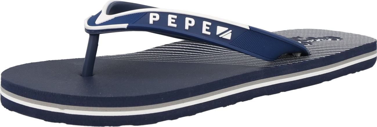 Pepe Jeans Žabky námořnická modř / bílá
