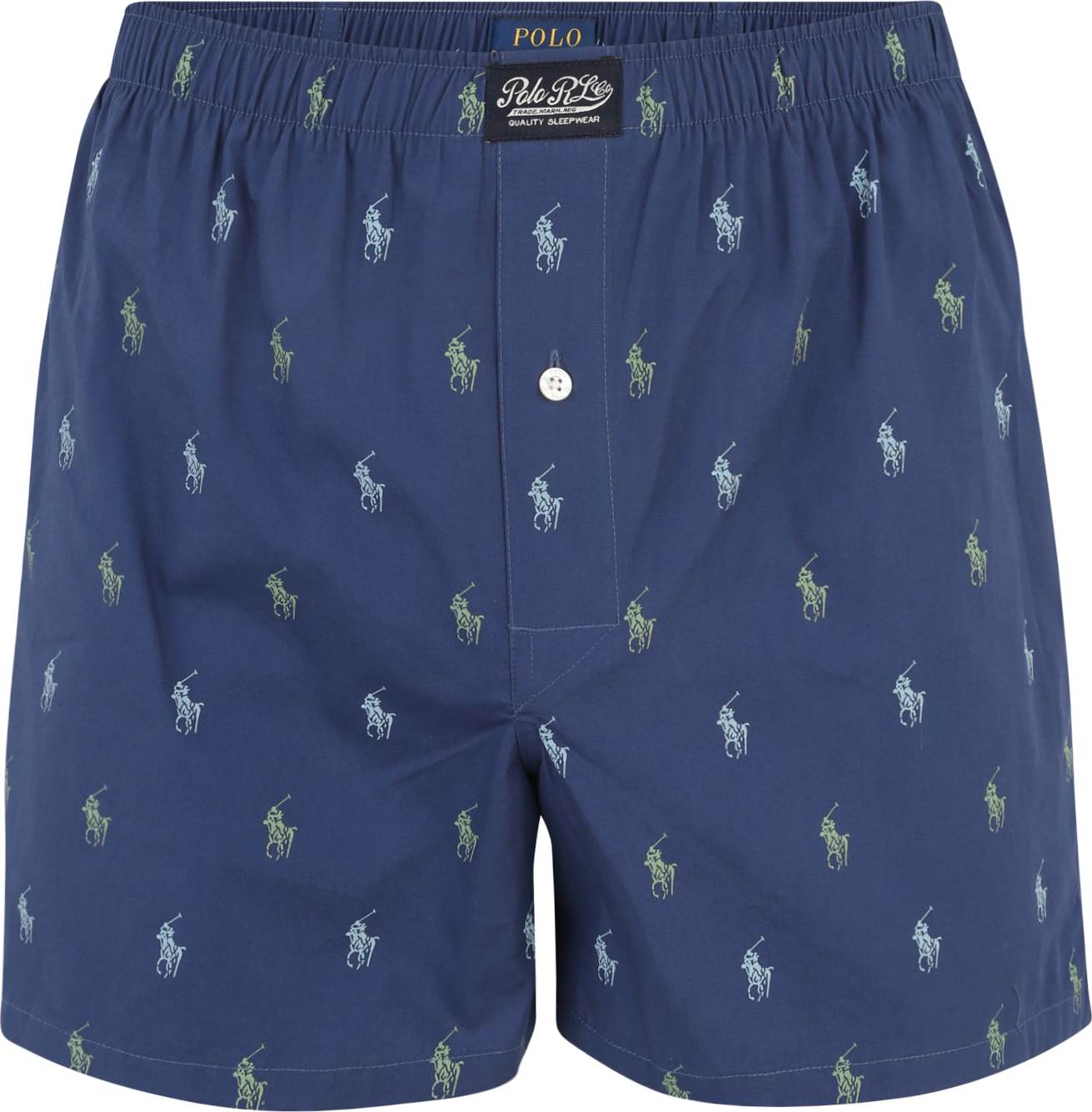 Polo Ralph Lauren Boxerky námořnická modř / světlemodrá / světle zelená