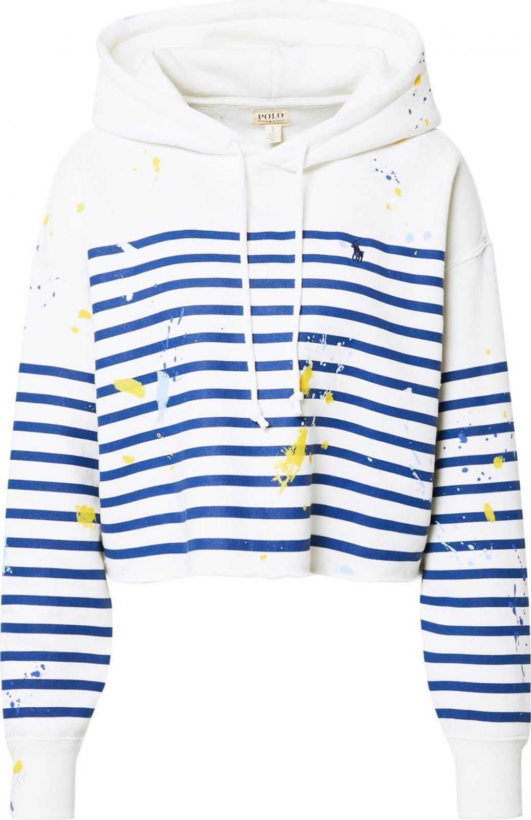 Polo Ralph Lauren Mikina bílá / modrá / žlutá