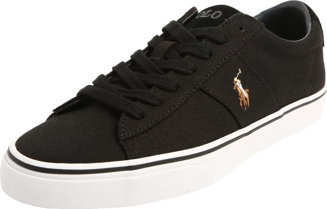 Polo Ralph Lauren Tenisky 'Sayer Canvas' černá / bílá