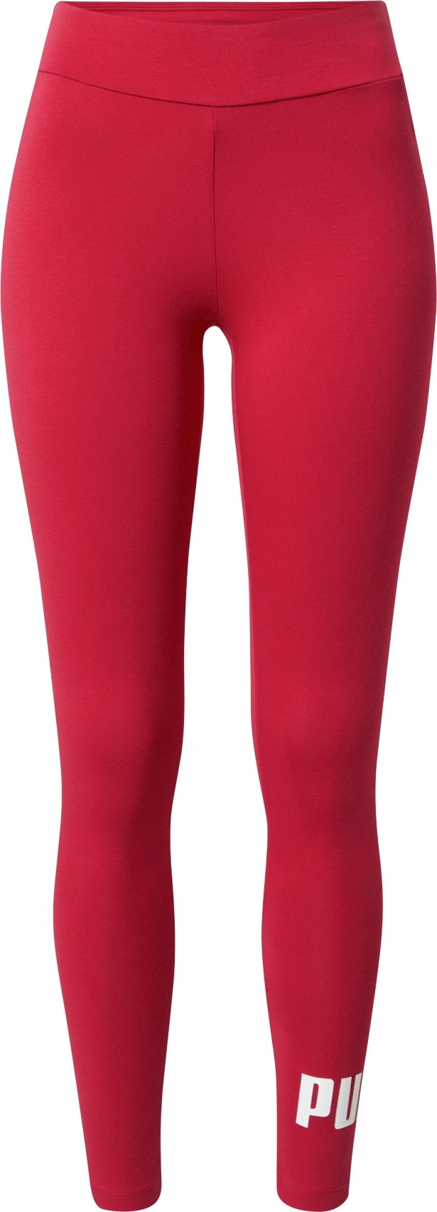 PUMA Legíny červená třešeň / bílá