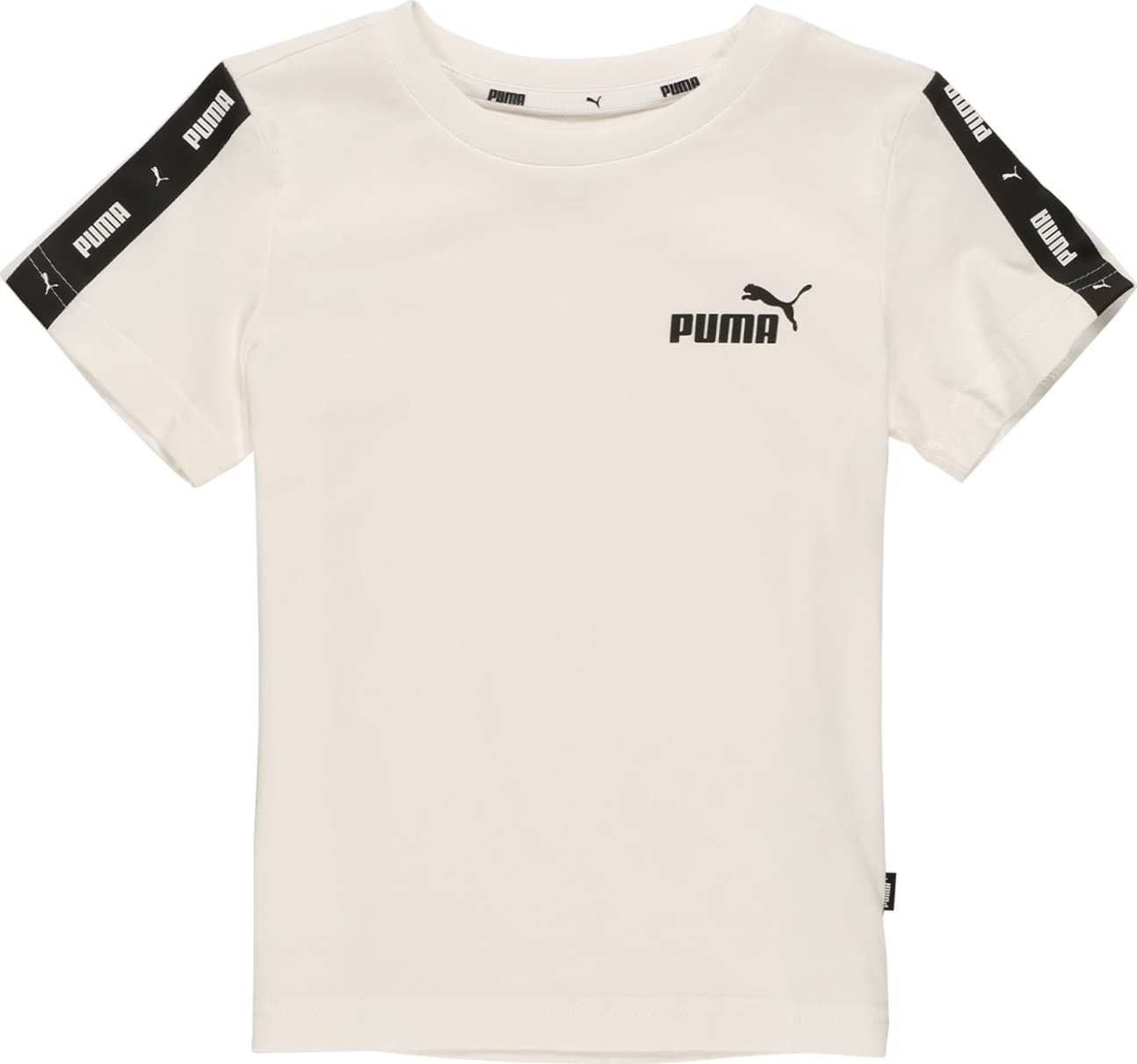 PUMA Tričko bílá / černá