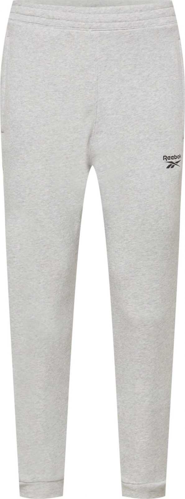 Reebok Sport Sportovní kalhoty šedá / černá
