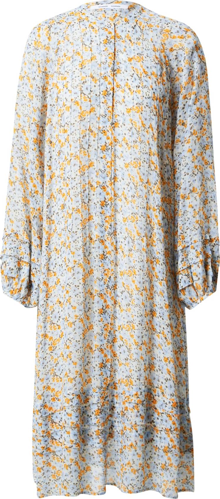 Samsoe Samsoe Košilové šaty 'ELMA' oranžová / bílá / azurová
