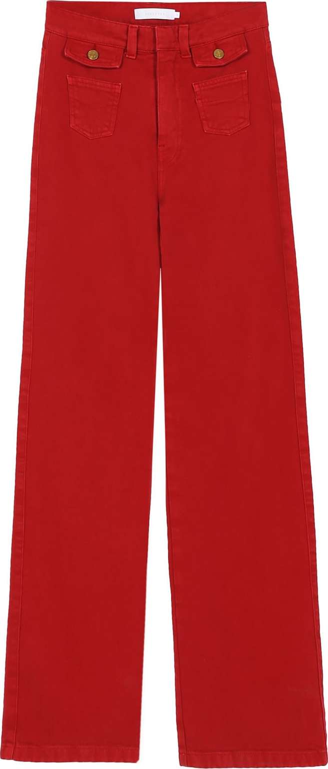 Scalpers Kalhoty červená