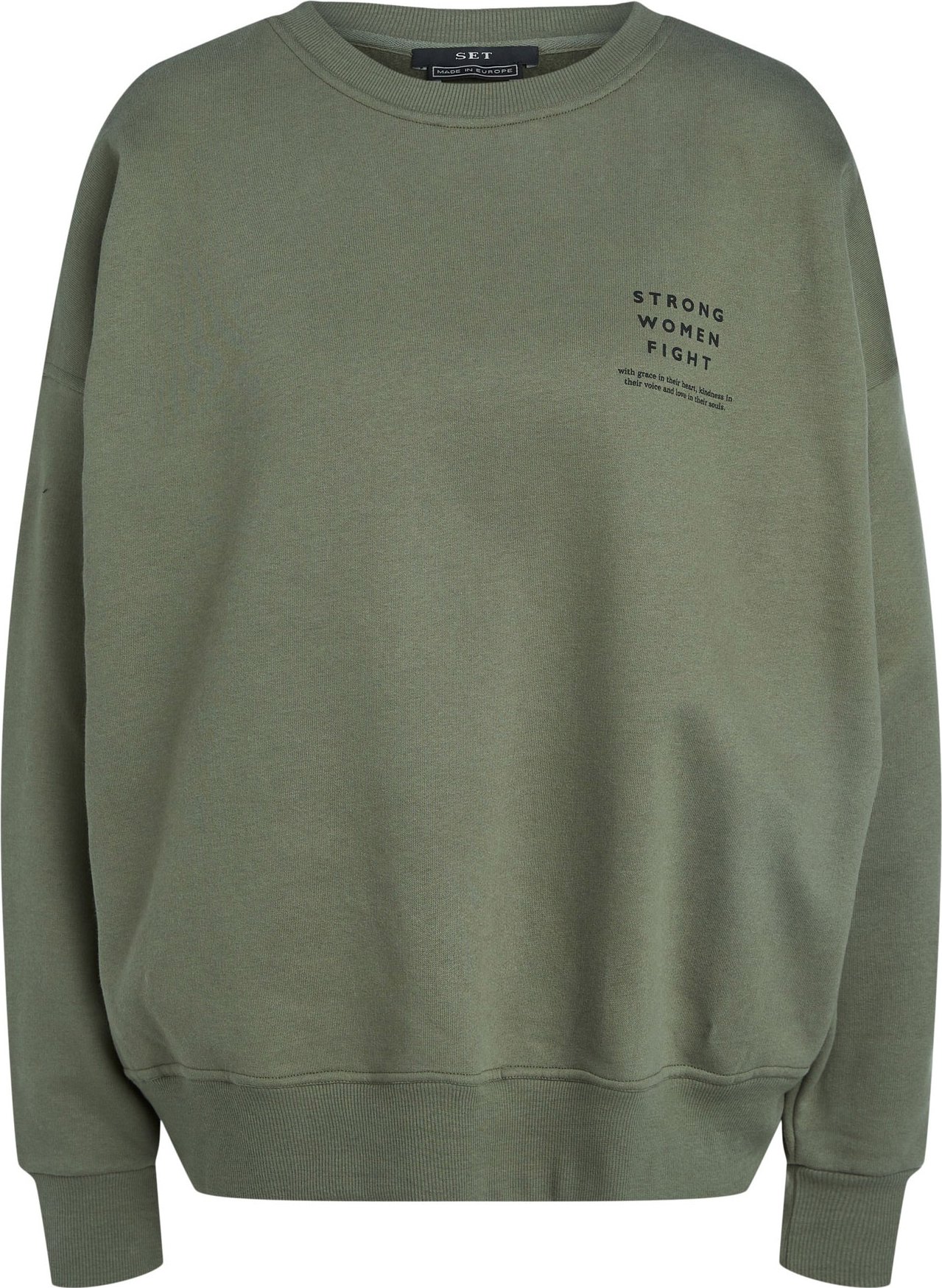 SET Mikina khaki / černá