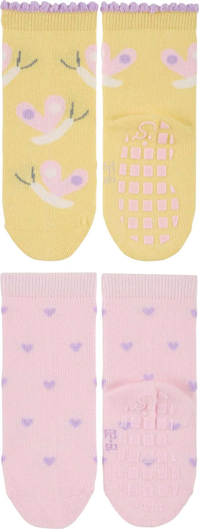 STERNTALER Ponožky žlutá / pink