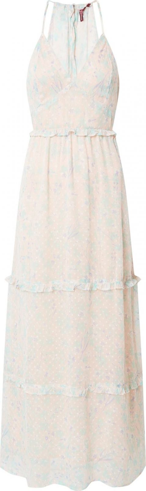 Superdry Šaty 'MARGAUX' pastelově růžová / bílá / nefritová / modrá