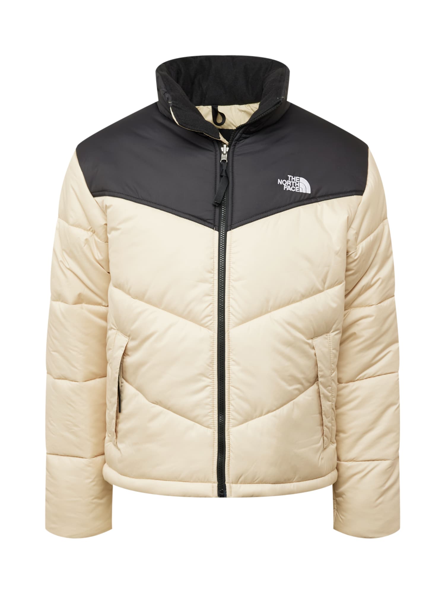 THE NORTH FACE Outdoorová bunda 'SAIKURU' kámen / černá / bílá