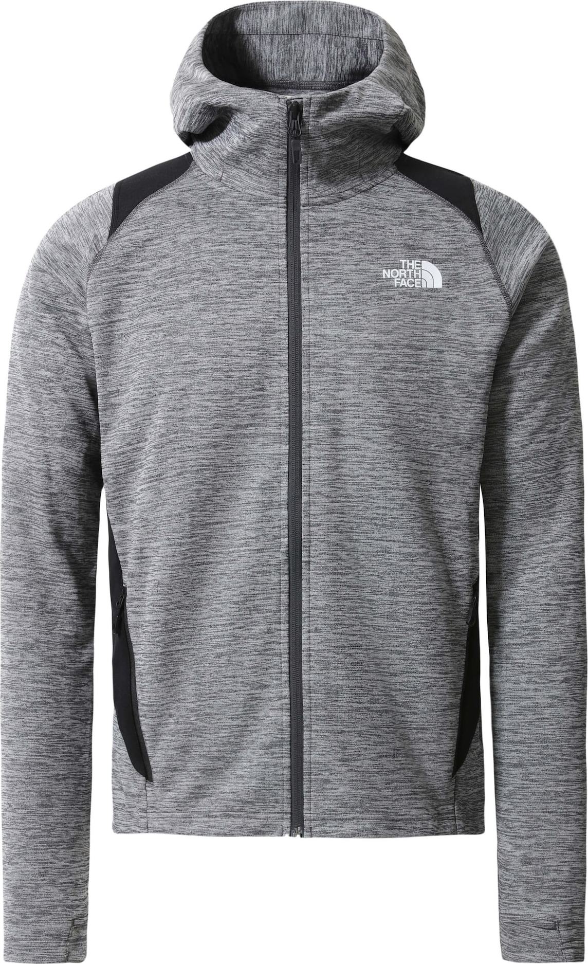THE NORTH FACE Sportovní mikina s kapucí 'AO' šedý melír / černá / bílá