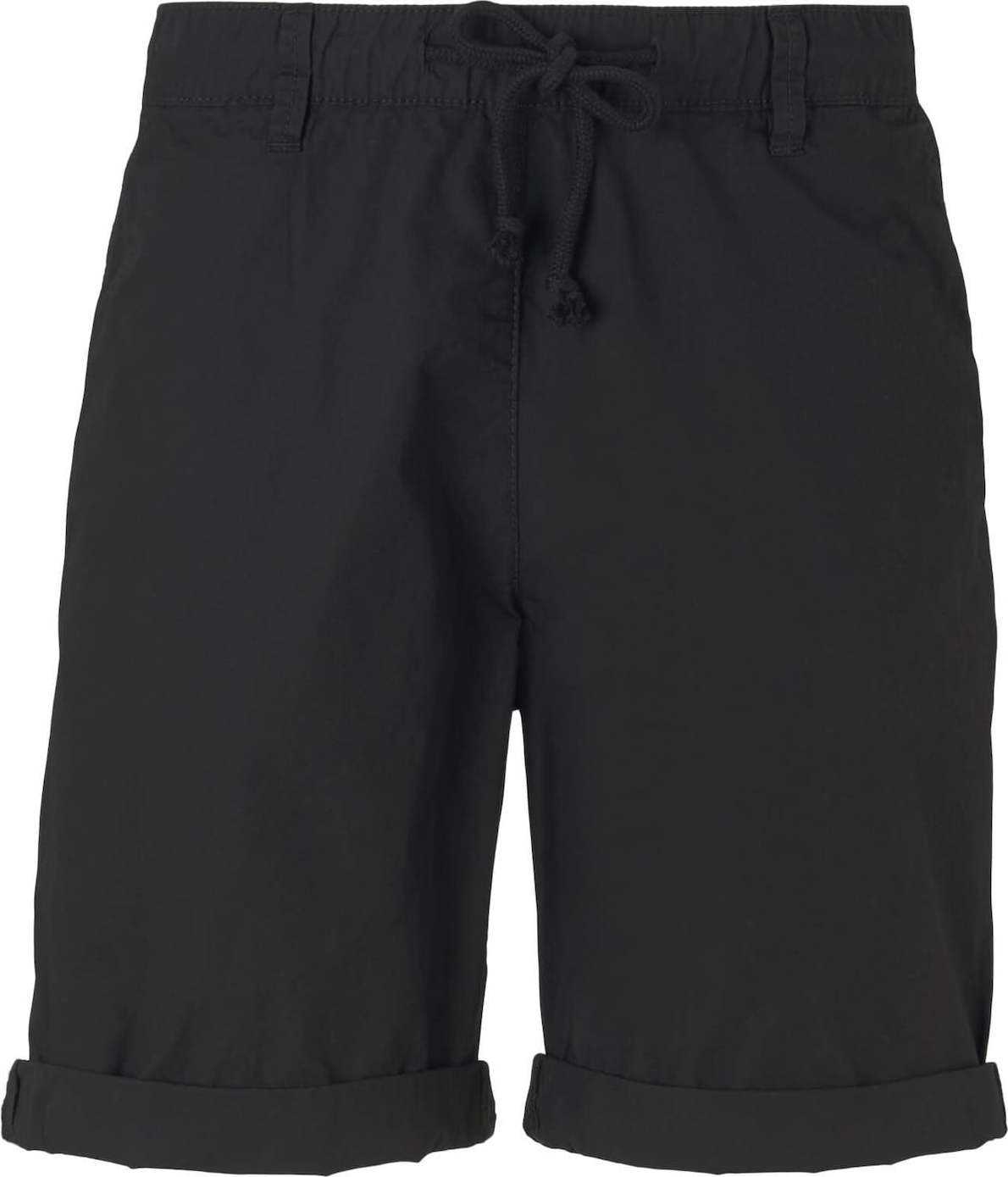 TOM TAILOR DENIM Kalhoty černá