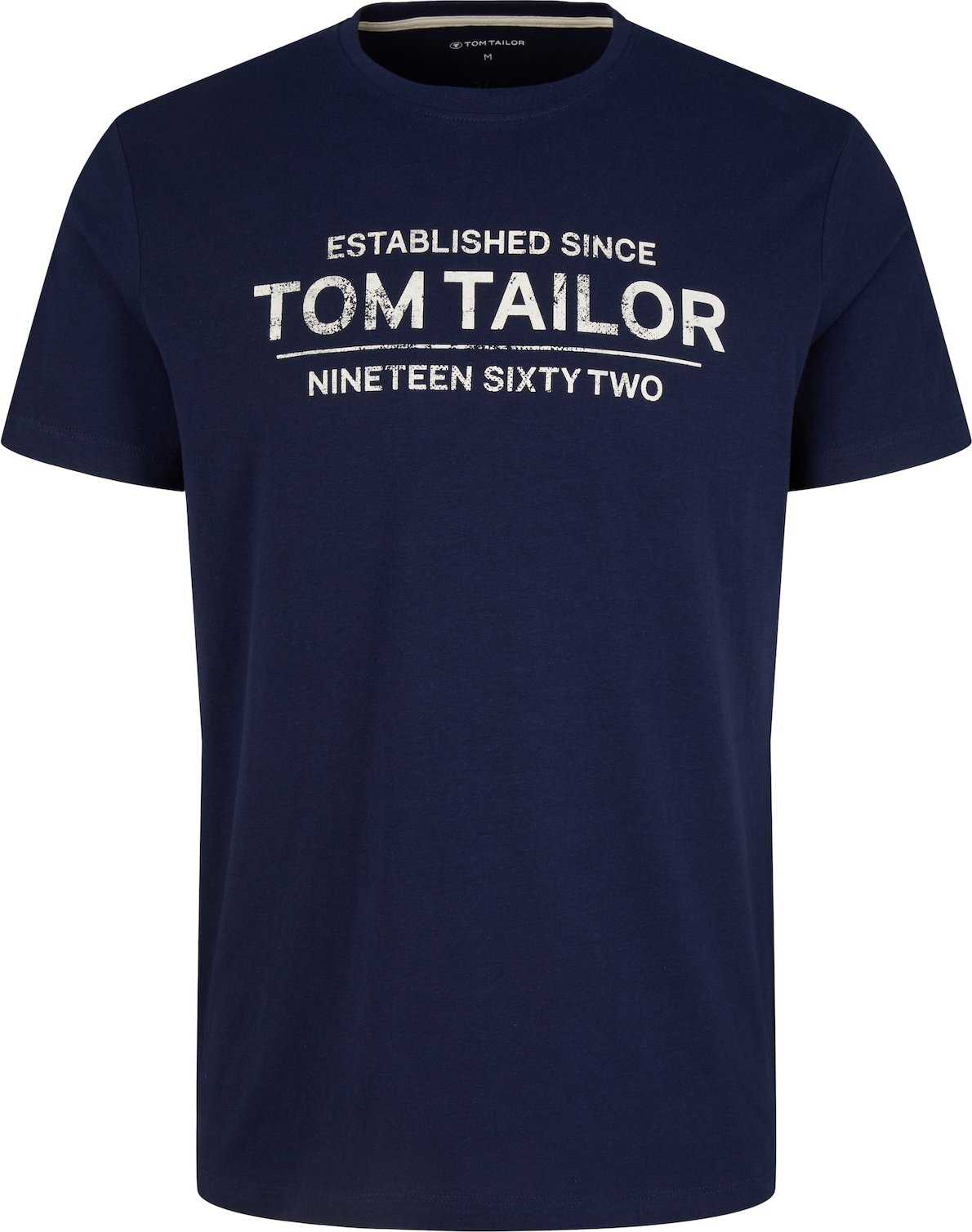 TOM TAILOR Tričko tmavě modrá / bílá