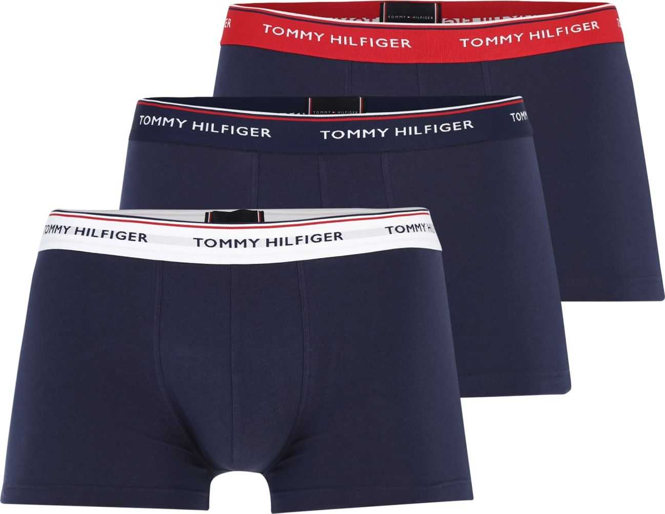 Tommy Hilfiger Underwear Boxerky námořnická modř / bílá / světle červená