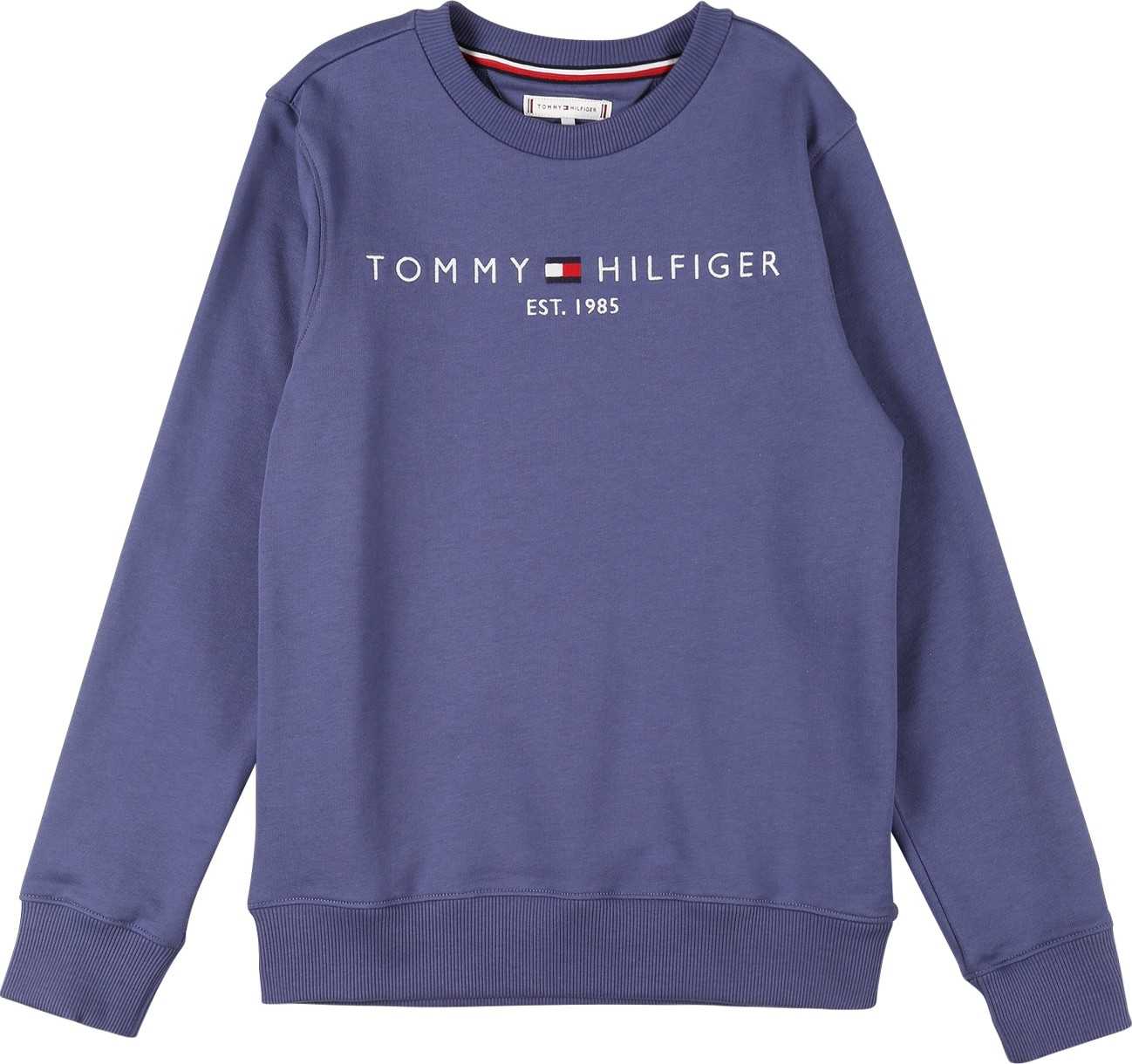 TOMMY HILFIGER Mikina bílá / červená / námořnická modř / kobaltová modř