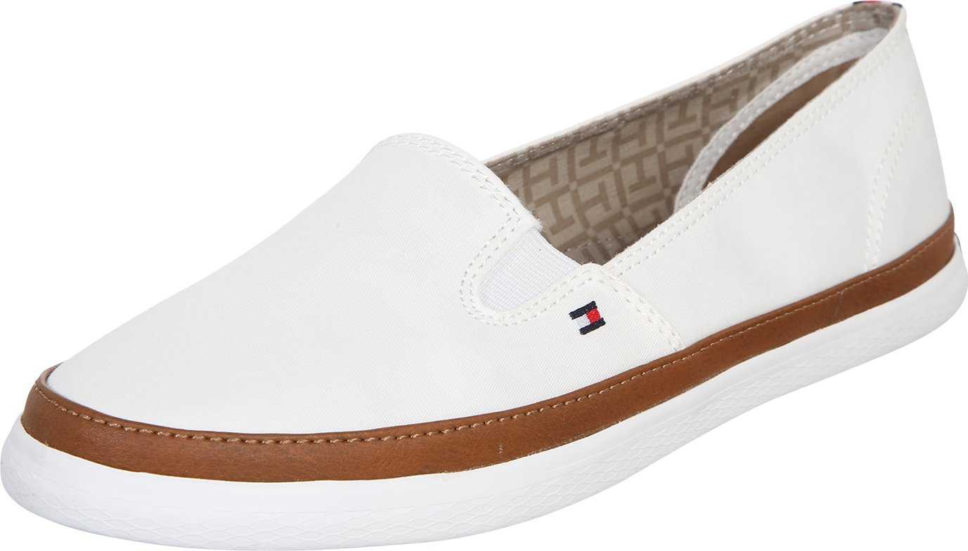 TOMMY HILFIGER Slip on boty 'Kesha' bílá / okrová