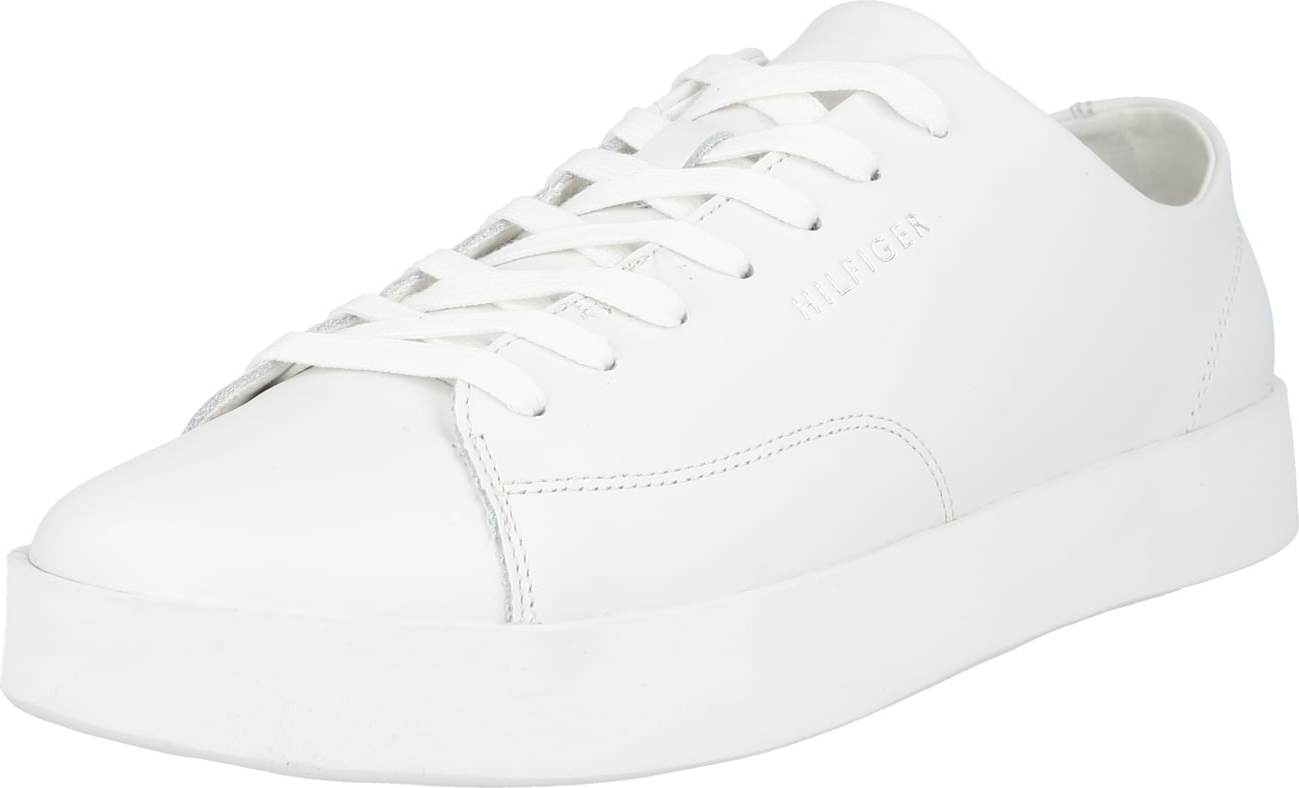 TOMMY HILFIGER Tenisky 'MODERN' stříbrná / námořnická modř / červená / bílá / offwhite