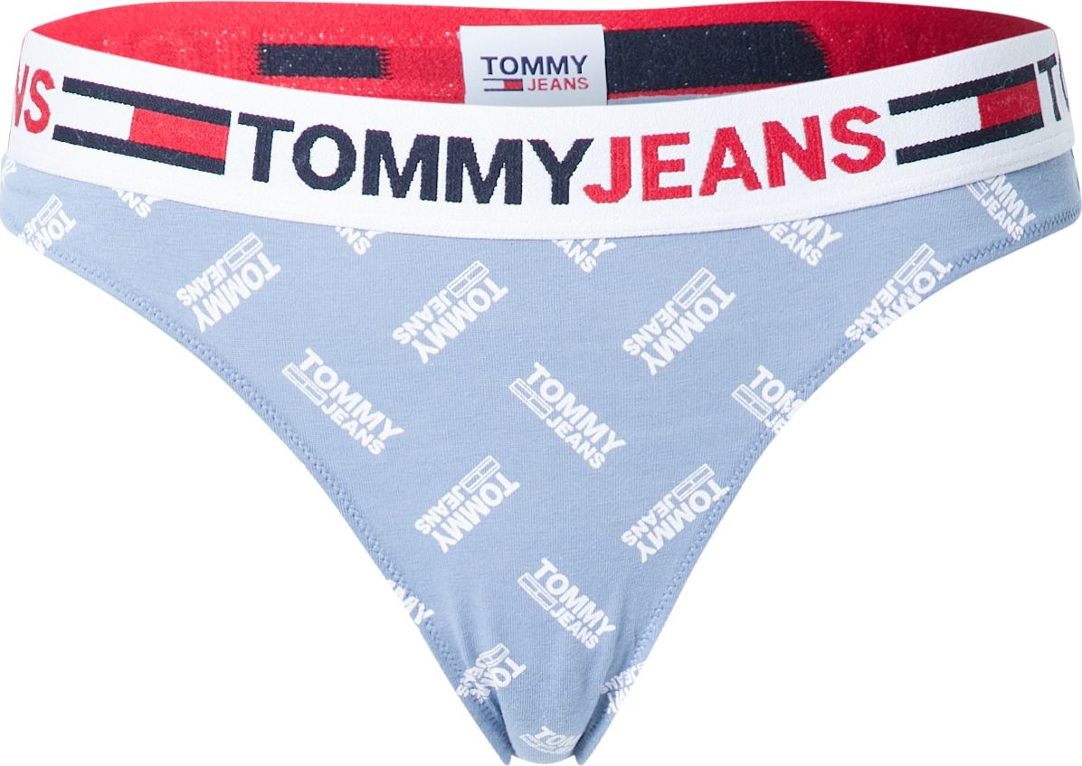 Tommy Hilfiger Underwear Tanga královská modrá / bílá / černá / červená