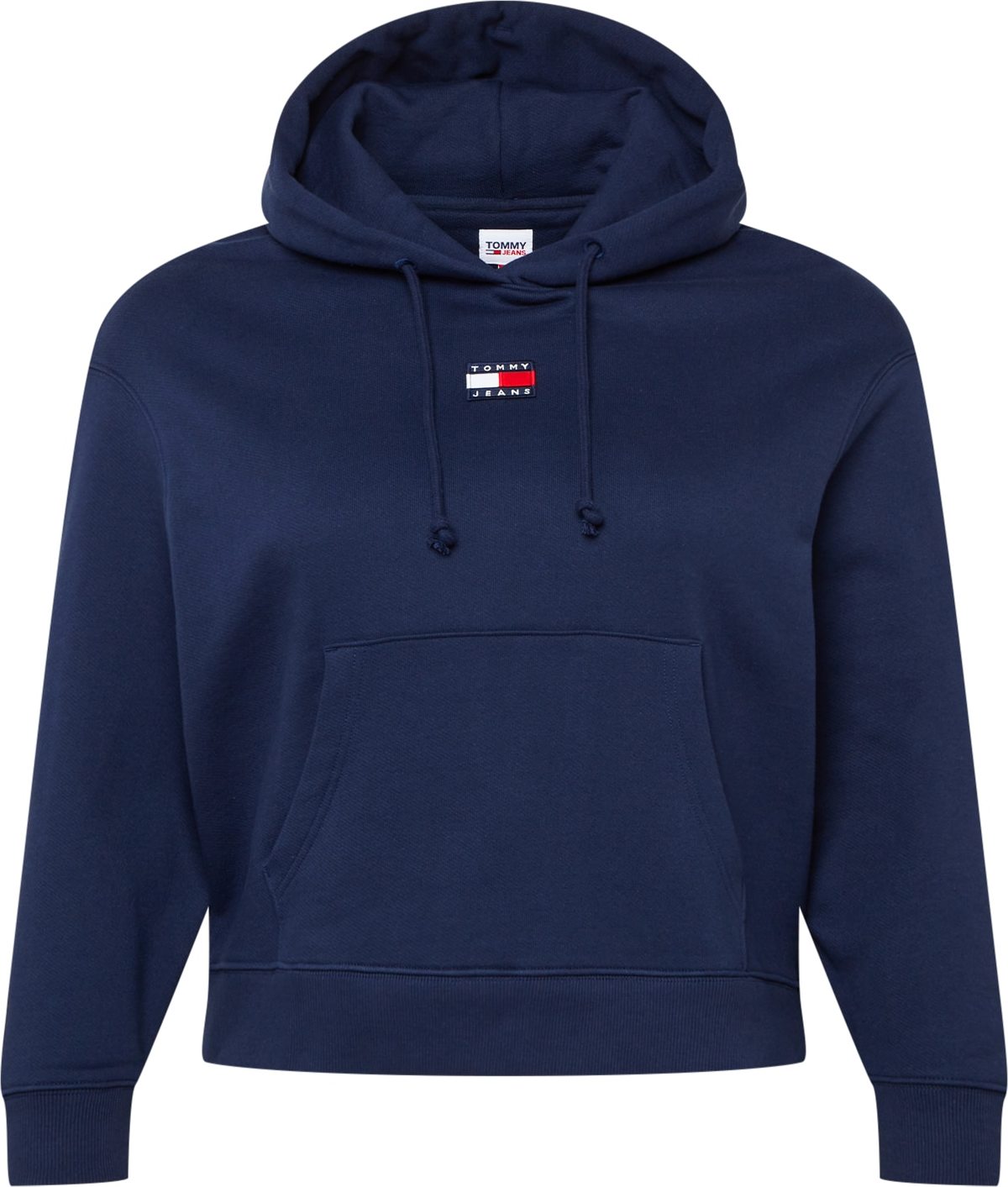 Tommy Jeans Curve Mikina námořnická modř / bílá / ohnivá červená
