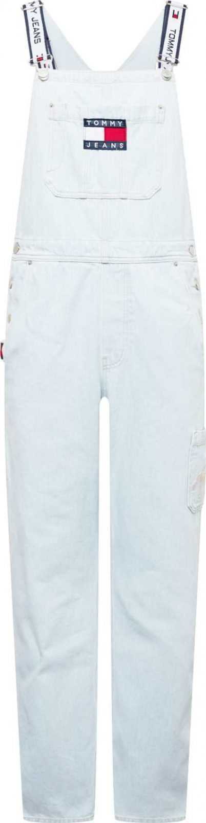 Tommy Jeans Džíny s laclem modrá džínovina / námořnická modř / bílá / ohnivá červená