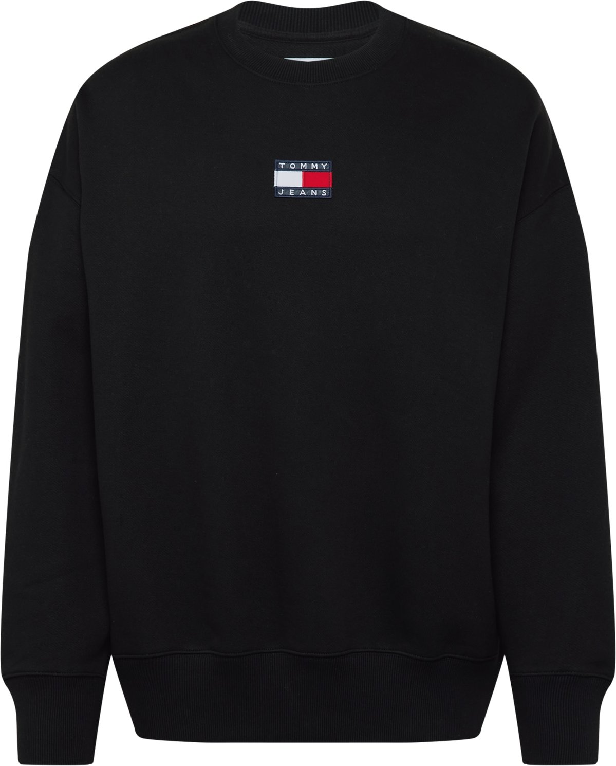 Tommy Jeans Mikina černá / námořnická modř / bílá / červená