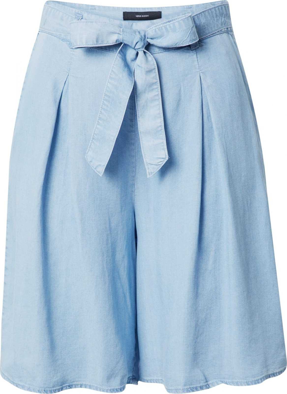 VERO MODA Kalhoty se sklady v pase 'LILIANA' modrá