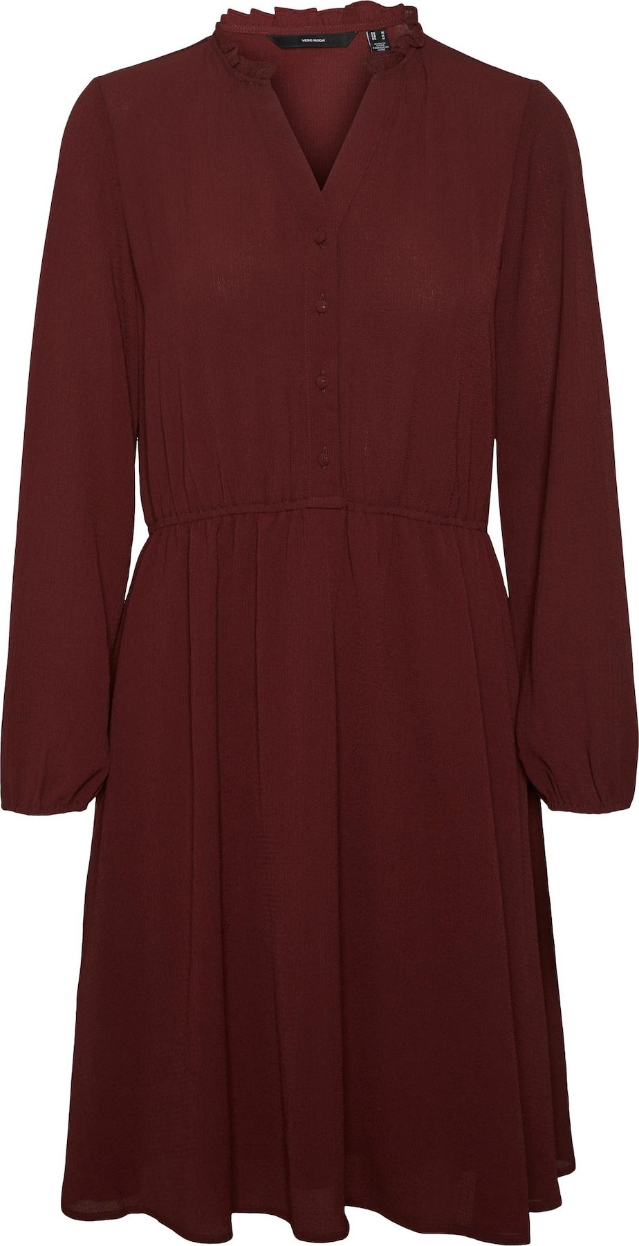 VERO MODA Košilové šaty 'Aya' rubínově červená
