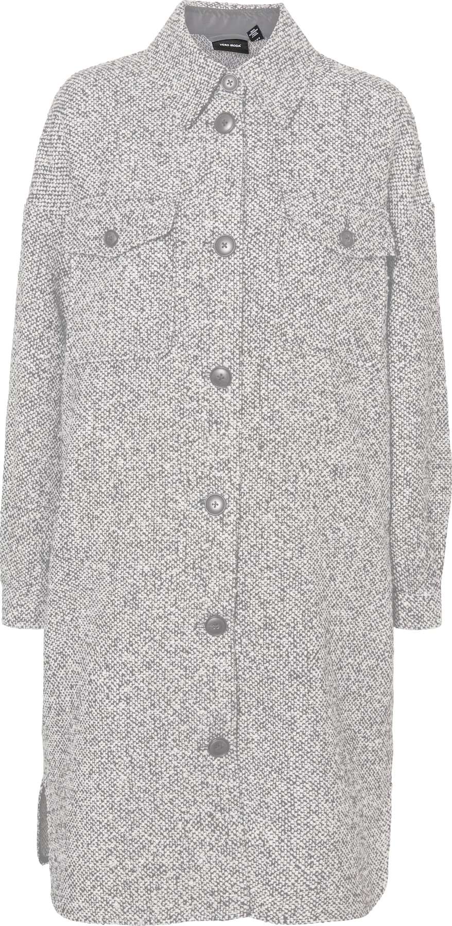 VERO MODA Přechodný kabát 'Rosie' šedý melír