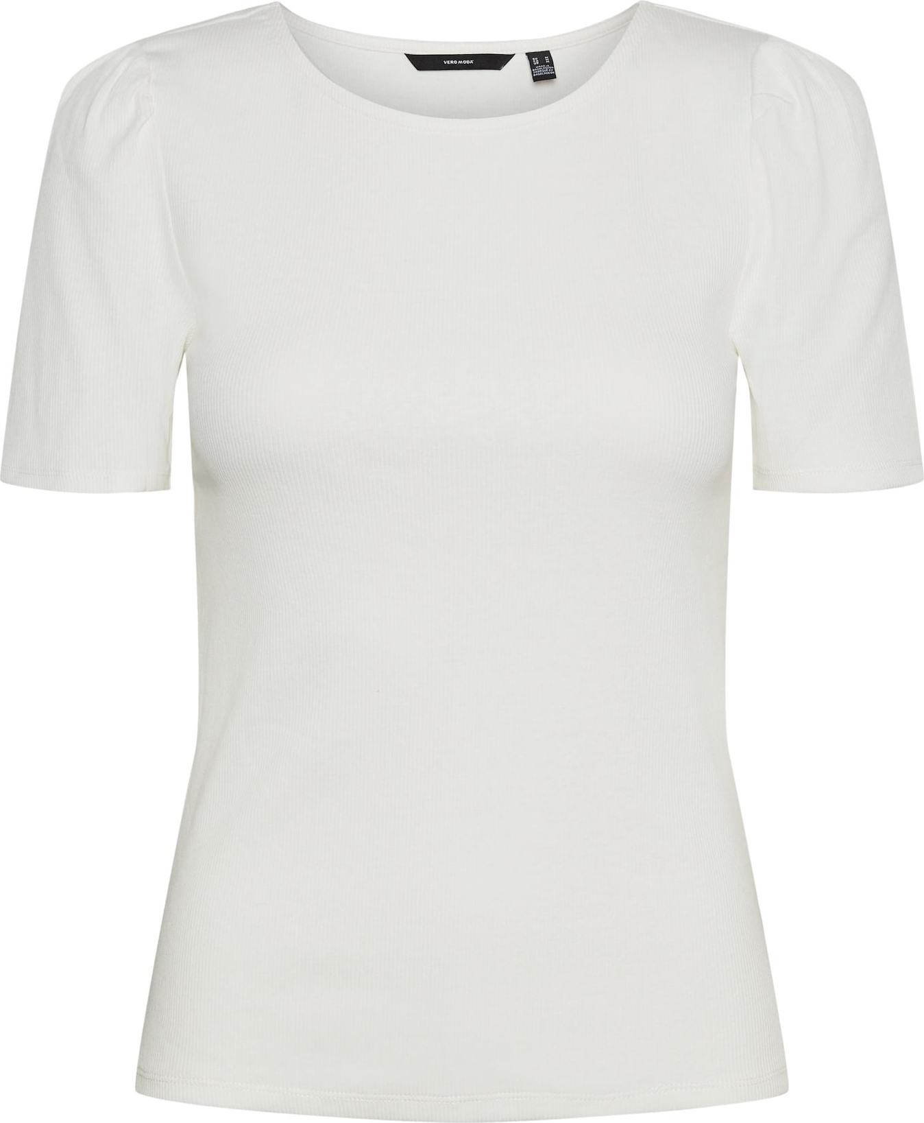 VERO MODA Tričko 'Natasha' přírodní bílá