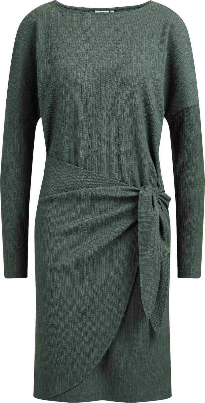 WE Fashion Šaty tmavě zelená