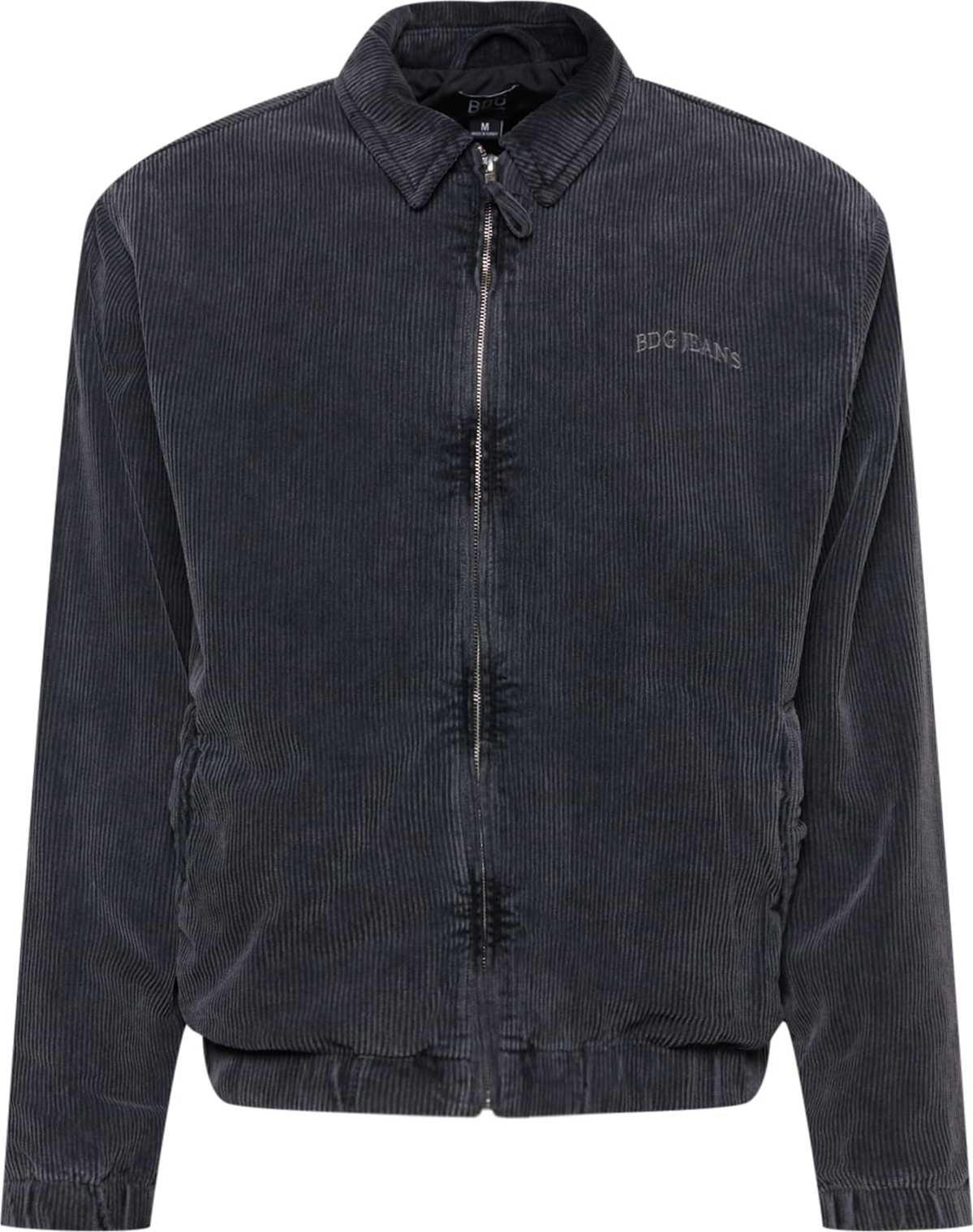BDG Urban Outfitters Přechodná bunda 'HARRINGTON' černý melír