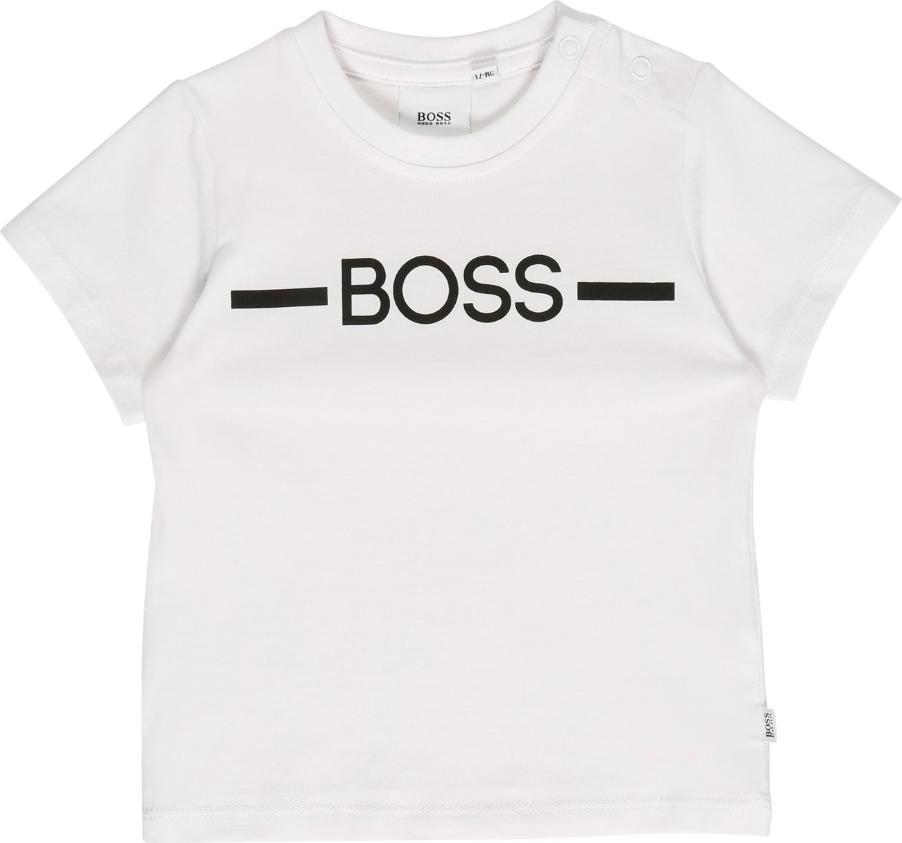 BOSS Kidswear Tričko bílá / černá