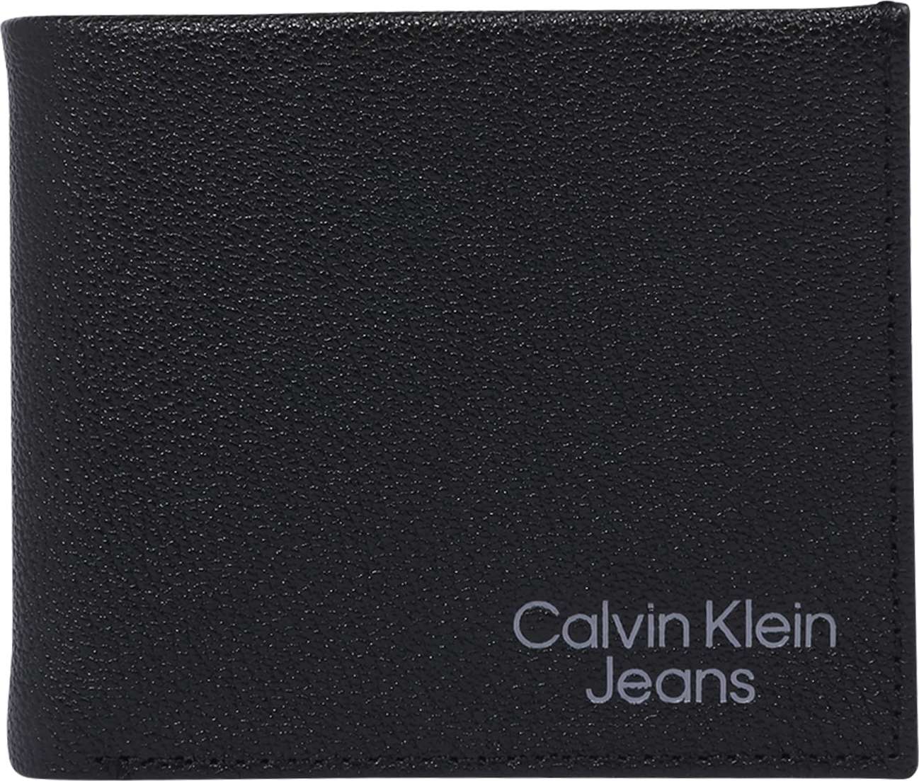 Calvin Klein Jeans Peněženka černá / šedá