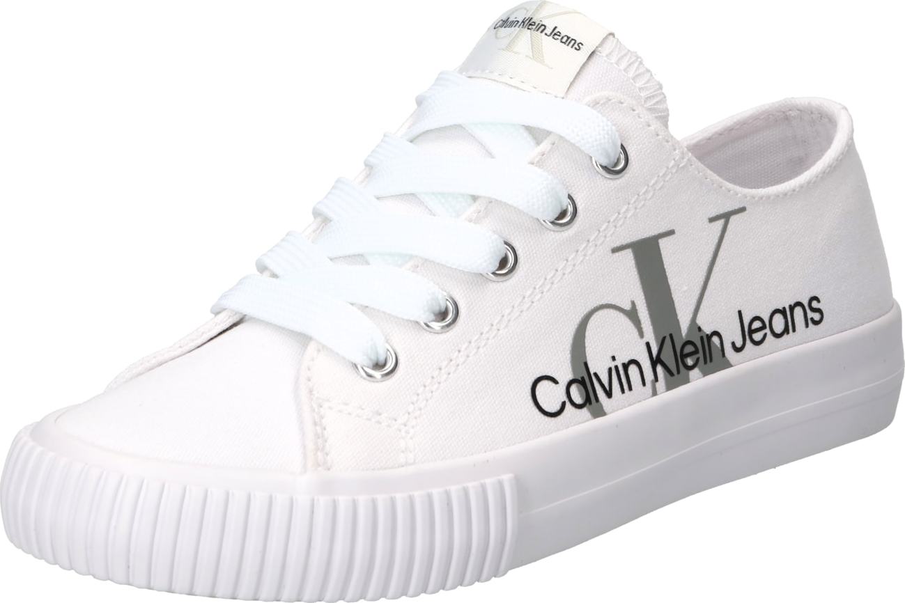 Calvin Klein Jeans Tenisky bílá / černá / šedá