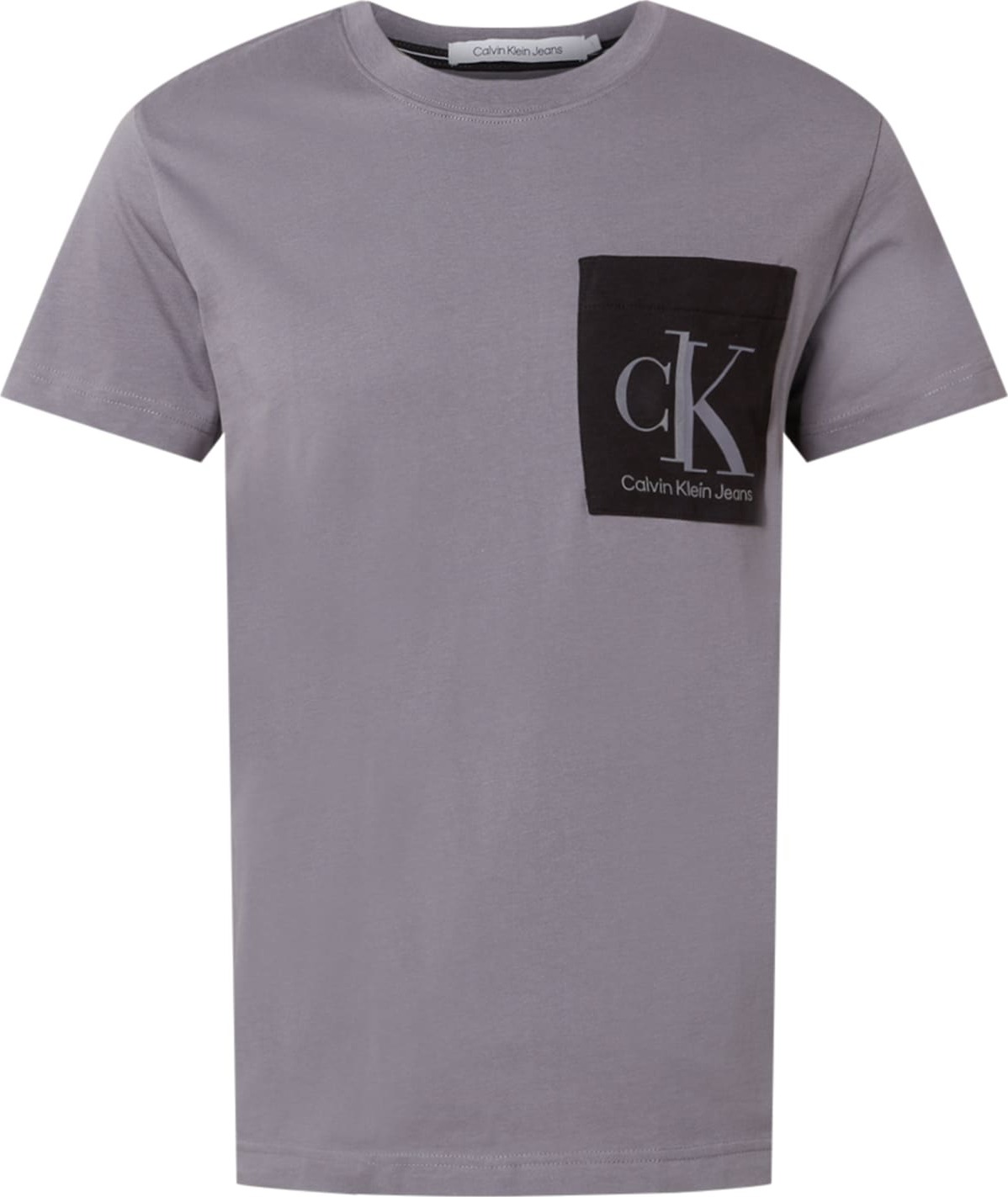 Calvin Klein Jeans Tričko šedá / černá