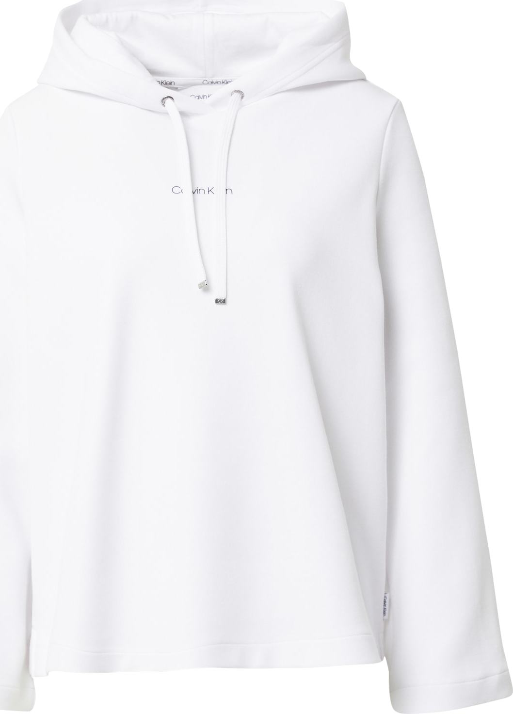 Calvin Klein Mikina bílá / černá