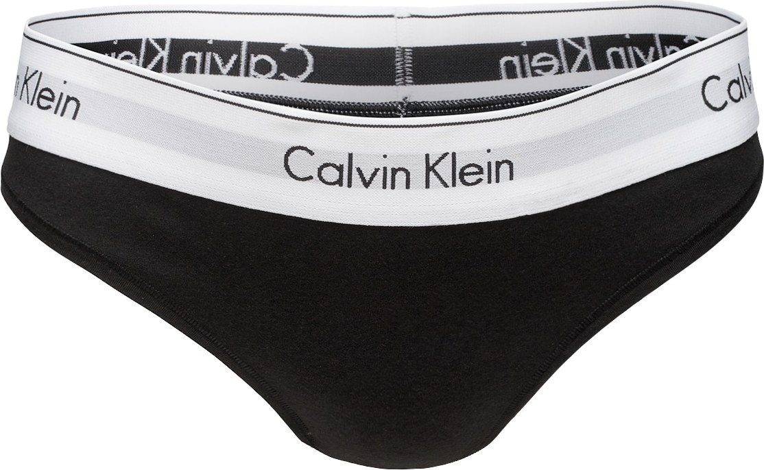 Calvin Klein Underwear Tanga černá / bílá / šedá