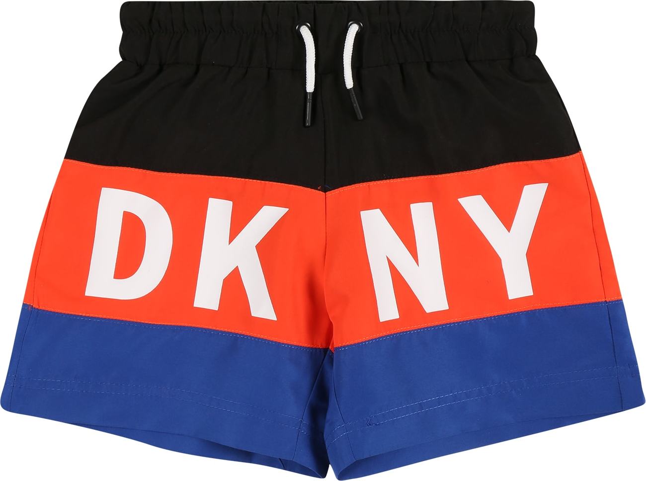 DKNY Plavecké šortky černá / červená / bílá / modrá