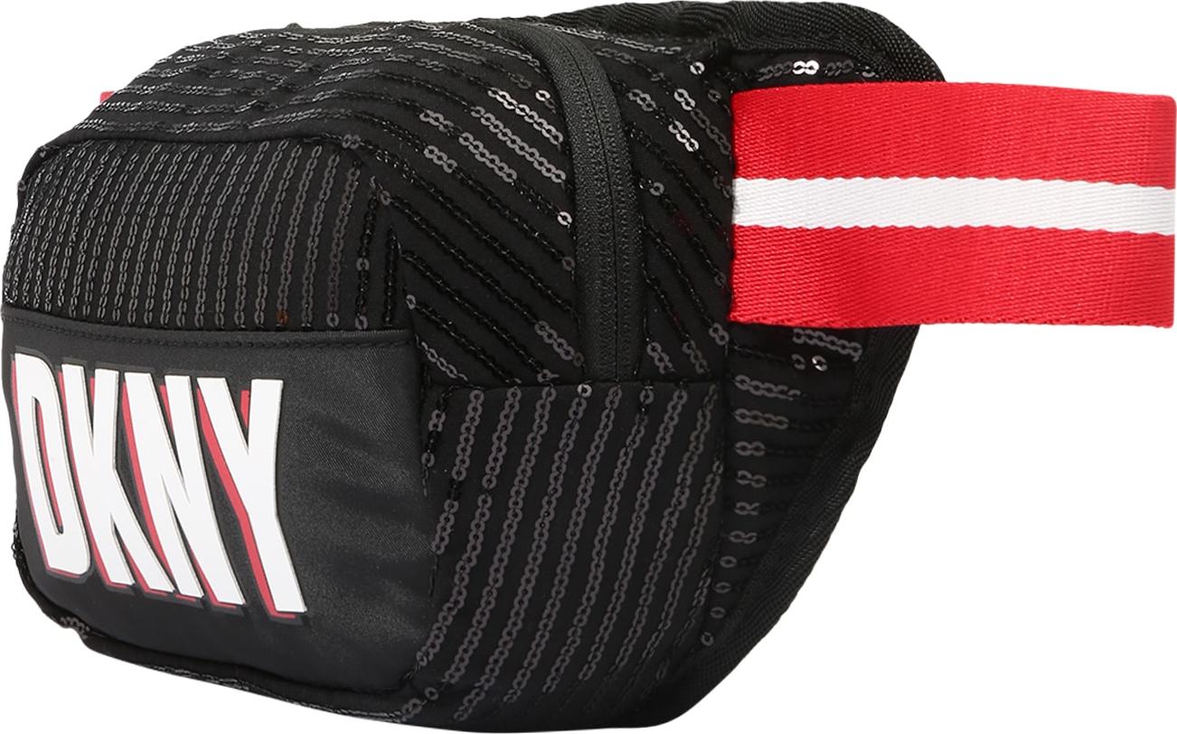 DKNY Taška 'TASCHE' černá / bílá / červená
