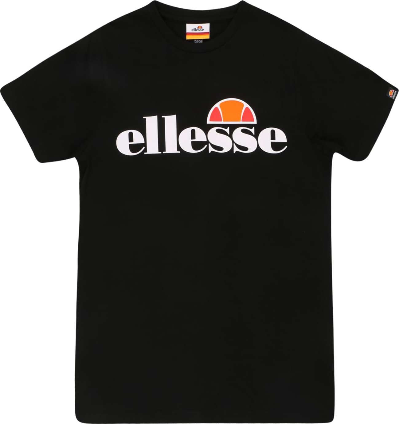 ELLESSE Tričko 'Jena' černá / bílá / oranžová / červená