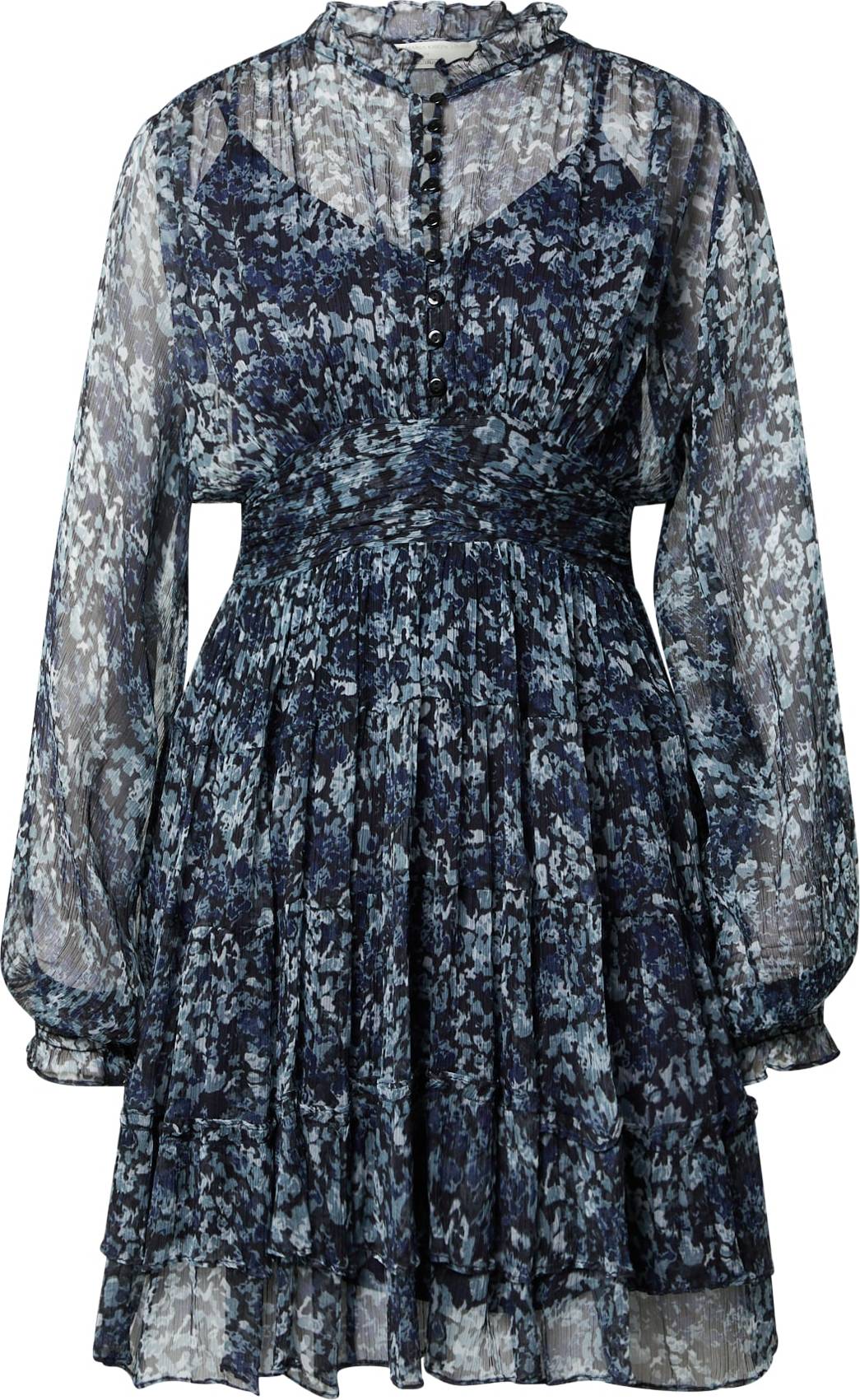 Guido Maria Kretschmer Collection Košilové šaty 'Liv' noční modrá / světlemodrá / tmavě modrá / pastelová modrá
